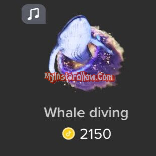 Whale diving Tiktok Gift